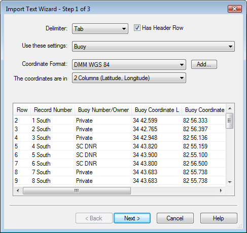 Excel gps coordinate conversion