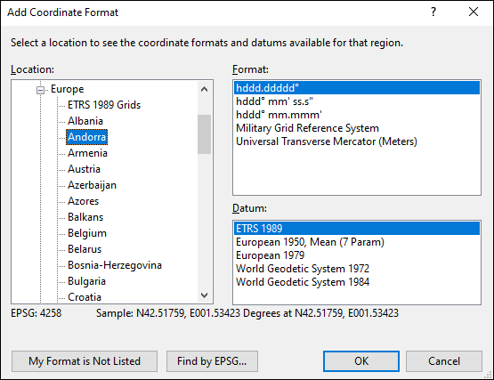 ExpertGPS is a batch coordinate converter for Andorran GPS, GIS, and CAD coordinate formats.