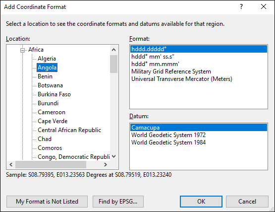 ExpertGPS is a batch coordinate converter for Angolan GPS, GIS, and CAD coordinate formats.