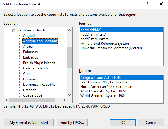 ExpertGPS is a batch coordinate converter for Antigua GPS, GIS, and CAD coordinate formats.
