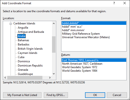 ExpertGPS is a batch coordinate converter for Aruban GPS, GIS, and CAD coordinate formats.