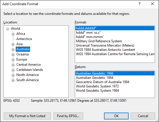 ExpertGPS is a batch coordinate converter for Australian GPS, GIS, and CAD coordinate formats.