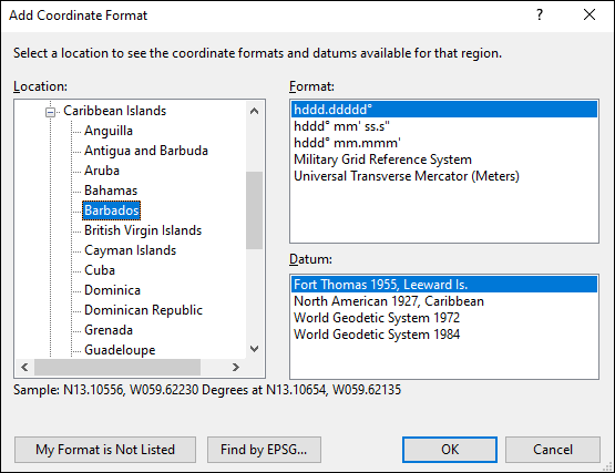 ExpertGPS is a batch coordinate converter for Barbadian GPS, GIS, and CAD coordinate formats.