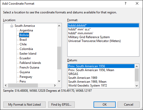 ExpertGPS is a batch coordinate converter for Bolivian GPS, GIS, and CAD coordinate formats.
