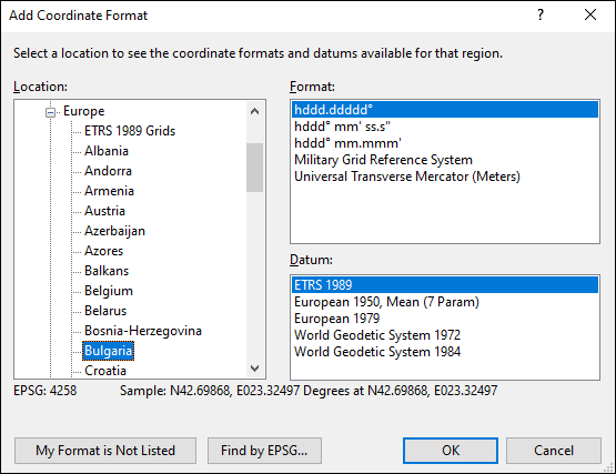 ExpertGPS is a batch coordinate converter for Bulgarian GPS, GIS, and CAD coordinate formats.