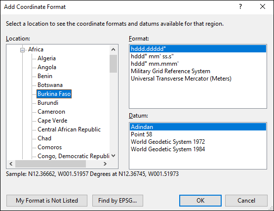 ExpertGPS is a batch coordinate converter for Burkinabè GPS, GIS, and CAD coordinate formats.