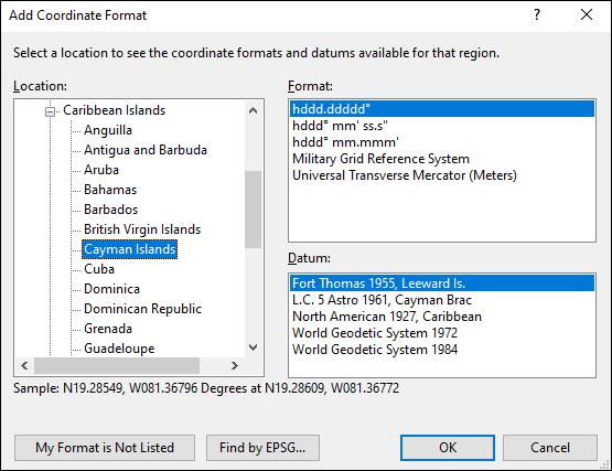 ExpertGPS is a batch coordinate converter for Caymanian GPS, GIS, and CAD coordinate formats.