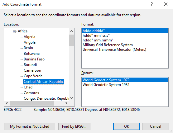 ExpertGPS is a batch coordinate converter for Central African GPS, GIS, and CAD coordinate formats.