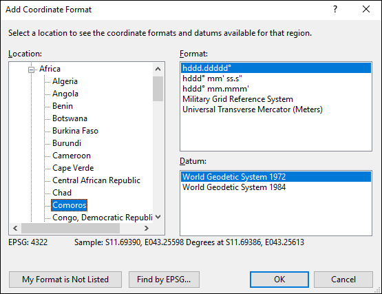 ExpertGPS is a batch coordinate converter for Comorian GPS, GIS, and CAD coordinate formats.