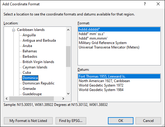 ExpertGPS is a batch coordinate converter for Dominican GPS, GIS, and CAD coordinate formats.