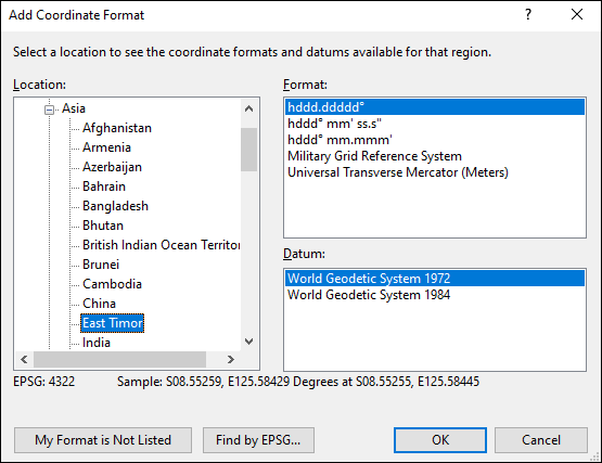 ExpertGPS is a batch coordinate converter for Timorese GPS, GIS, and CAD coordinate formats.