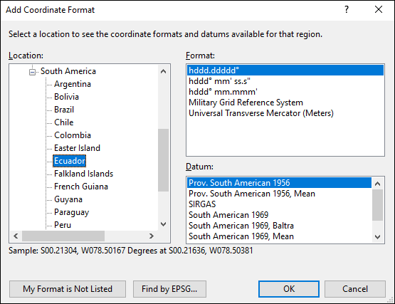 ExpertGPS is a batch coordinate converter for Ecuadorian GPS, GIS, and CAD coordinate formats.