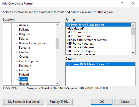 ExpertGPS is a batch coordinate converter for French GPS, GIS, and CAD coordinate formats.