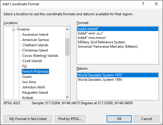 ExpertGPS is a batch coordinate converter for French Polynesian GPS, GIS, and CAD coordinate formats.