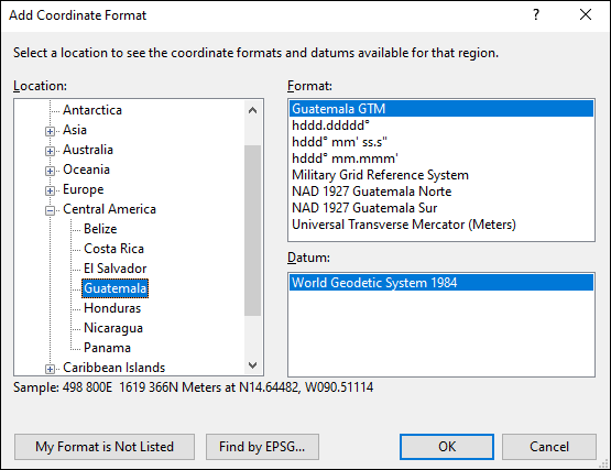ExpertGPS is a batch coordinate converter for Guatemalan GPS, GIS, and CAD coordinate formats.