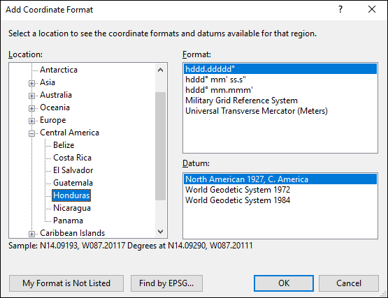 ExpertGPS is a batch coordinate converter for Honduran GPS, GIS, and CAD coordinate formats.
