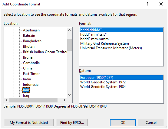 ExpertGPS is a batch coordinate converter for Irania GPS, GIS, and CAD coordinate formats.