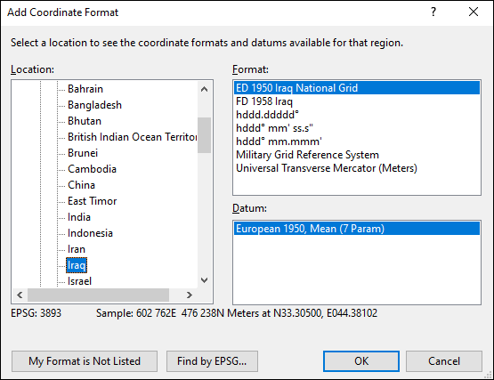 ExpertGPS is a batch coordinate converter for Iraqi GPS, GIS, and CAD coordinate formats.