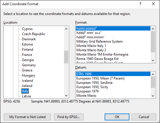 ExpertGPS is a batch coordinate converter for Italian GPS, GIS, and CAD coordinate formats.
