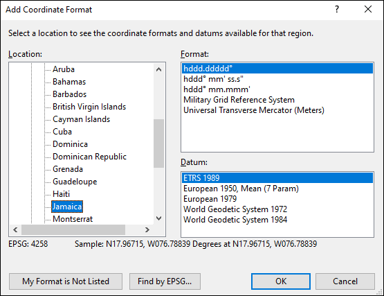 ExpertGPS is a batch coordinate converter for Jamaican GPS, GIS, and CAD coordinate formats.