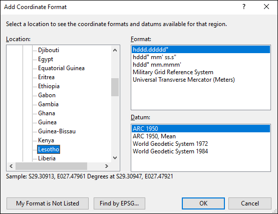 ExpertGPS is a batch coordinate converter for Basotho GPS, GIS, and CAD coordinate formats.