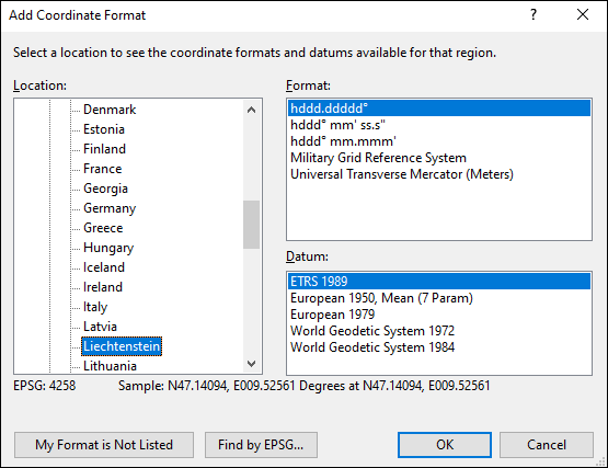 ExpertGPS is a batch coordinate converter for Liechtenstein GPS, GIS, and CAD coordinate formats.