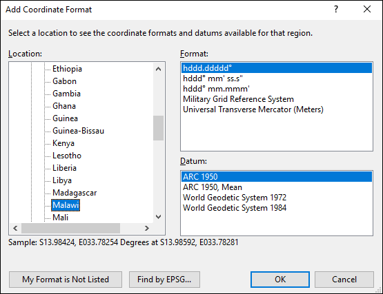 ExpertGPS is a batch coordinate converter for Malawian GPS, GIS, and CAD coordinate formats.