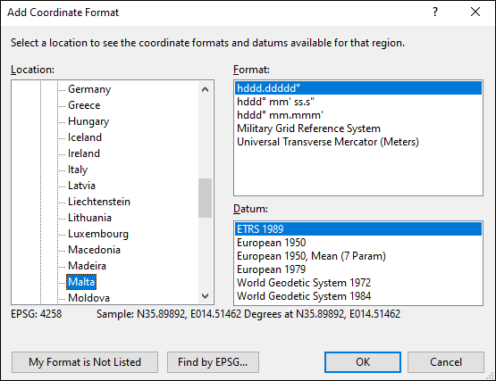 ExpertGPS is a batch coordinate converter for Maltese GPS, GIS, and CAD coordinate formats.