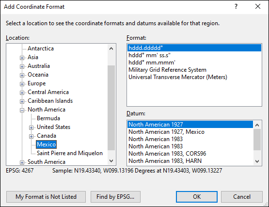 ExpertGPS is a batch coordinate converter for Mexican GPS, GIS, and CAD coordinate formats.