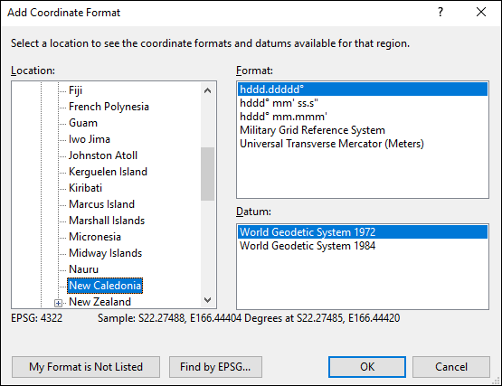 ExpertGPS is a batch coordinate converter for New Caledonian GPS, GIS, and CAD coordinate formats.