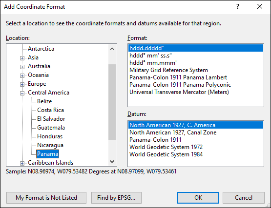 ExpertGPS is a batch coordinate converter for Panamanian GPS, GIS, and CAD coordinate formats.