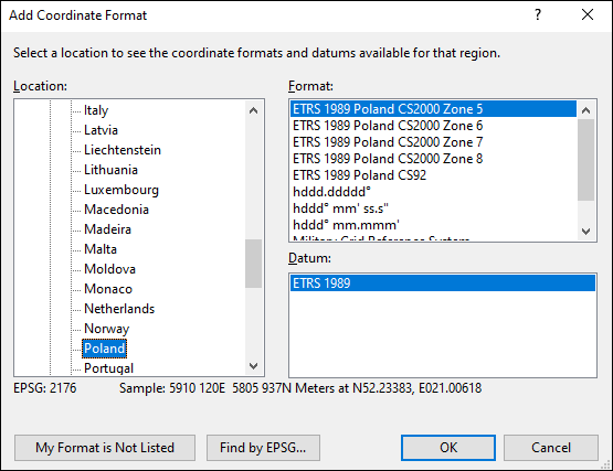 ExpertGPS is a batch coordinate converter for Polish GPS, GIS, and CAD coordinate formats.