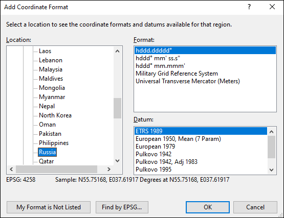 ExpertGPS is a batch coordinate converter for Russian GPS, GIS, and CAD coordinate formats.