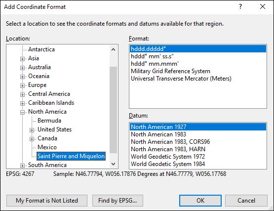 ExpertGPS is a batch coordinate converter for Saint Pierre GPS, GIS, and CAD coordinate formats.