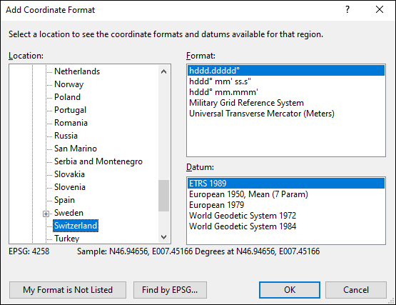 ExpertGPS is a batch coordinate converter for Swiss GPS, GIS, and CAD coordinate formats.