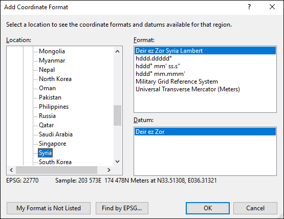 ExpertGPS is a batch coordinate converter for Syrian GPS, GIS, and CAD coordinate formats.