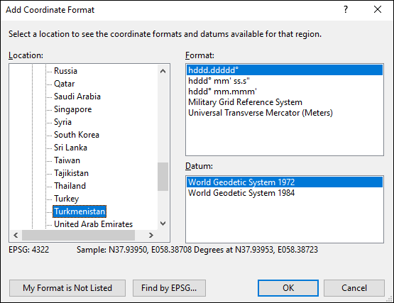 ExpertGPS is a batch coordinate converter for Turkmen GPS, GIS, and CAD coordinate formats.