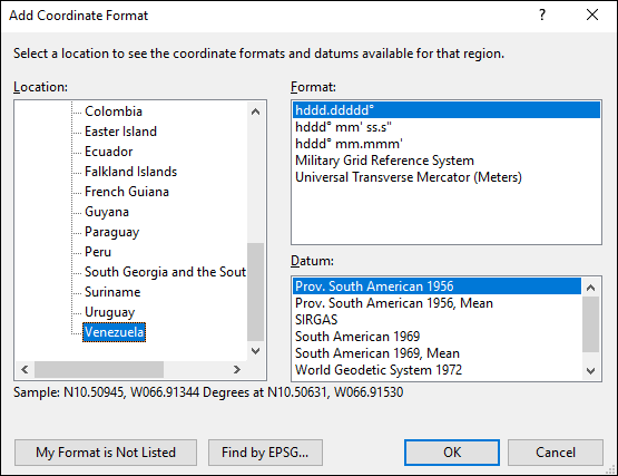 ExpertGPS is a batch coordinate converter for Venezuelan GPS, GIS, and CAD coordinate formats.