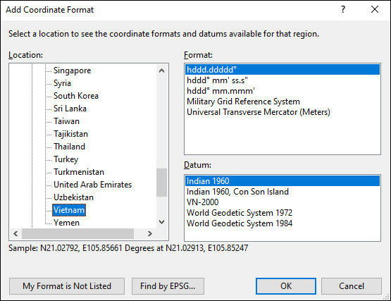 ExpertGPS is a batch coordinate converter for Vietnamese GPS, GIS, and CAD coordinate formats.