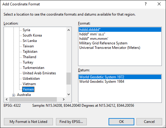 ExpertGPS is a batch coordinate converter for Yemeni GPS, GIS, and CAD coordinate formats.