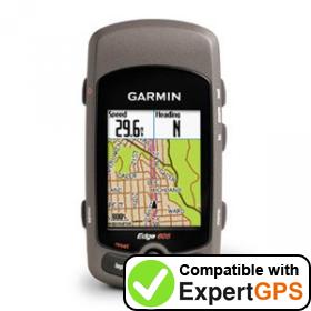 Download data from your Garmin Edge 605 with ExpertGPS Download your Garmin Edge 605 waypoints and tracklogs and create maps with ExpertGPS