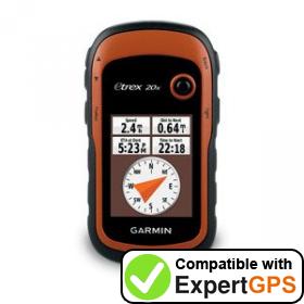 Download data from your Garmin eTrex 20x with ExpertGPS Download your Garmin eTrex 20x waypoints and tracklogs and create maps with ExpertGPS