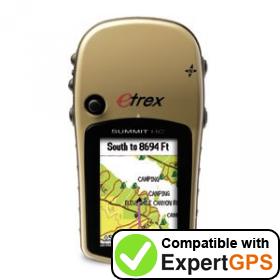 Download data from your Garmin eTrex Summit HC with ExpertGPS Download your Garmin eTrex Summit HC waypoints and tracklogs and create maps with ExpertGPS