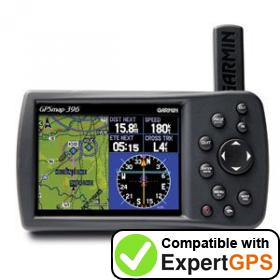 Download data from your Garmin GPSMAP 396 with ExpertGPS Download your Garmin GPSMAP 396 waypoints and tracklogs and create maps with ExpertGPS