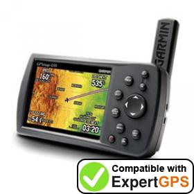 Download data from your Garmin GPSMAP 495 with ExpertGPS Download your Garmin GPSMAP 495 waypoints and tracklogs and create maps with ExpertGPS