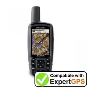 Download data from your Garmin GPSMAP 62sc with ExpertGPS Download your Garmin GPSMAP 62sc waypoints and tracklogs and create maps with ExpertGPS