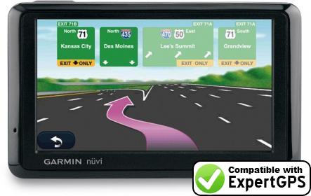 Download data from your Garmin nüvi 1390Tpro with ExpertGPS Download your Garmin nüvi 1390Tpro waypoints and tracklogs and create maps with ExpertGPS