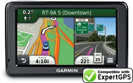 Download data from your Garmin nüvi 2558LMTHD with ExpertGPS Download your Garmin nüvi 2558LMTHD waypoints and tracklogs and create maps with ExpertGPS