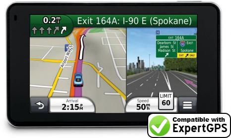 Download data from your Garmin nüvi 3460LT with ExpertGPS Download your Garmin nüvi 3460LT waypoints and tracklogs and create maps with ExpertGPS