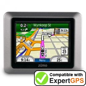 Download data from your Garmin zumo 220 with ExpertGPS Download your Garmin zumo 220 waypoints and tracklogs and create maps with ExpertGPS